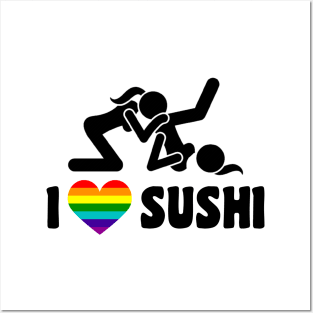 I Love Sushi Posters and Art